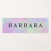 Waterverf voor persoonlijke naam yogamat (Voorkant (horizontaal))