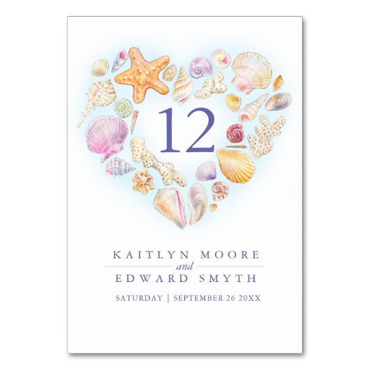 Waterverf voor seashells kaart (Achterkant)