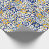 Waterverf voor spaanse Tegels Cadeaupapier (Hoek)