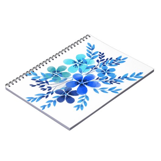 Waterverf voor spirale notebooks Blauw ventilatoro Notitieboek (Linkerzijde)