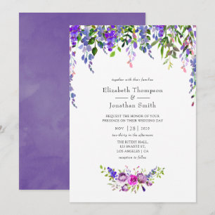 Waterverf voor ultraviolet huwelijk kaart