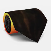 Waterverf voor vulkaanuitbarsting stropdas (Opgerold)