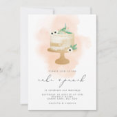 Waterverf voor weddenschapskap en Punch Reception Kaart (Voorkant)