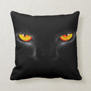 Waterverf voor zwarte katteogen Kunstpluis Sierkus Kussen