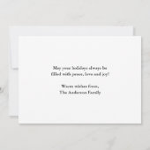 Waterverf  Vrachtwagen Rode Kerst Feestdagenkaart (Achterkant)