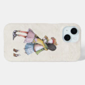 Waterverf Vrienden Knuffelen Case-Mate iPhone Case (Achterkant (horizontaal))