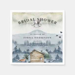 Waterverf Vrijgezellenfeest Bosdieren Servet