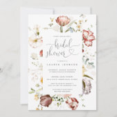  Waterverf Vrijgezellenfeest Floral Script Kaart (Voorkant)