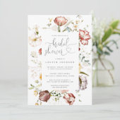  Waterverf Vrijgezellenfeest Floral Script Kaart (Staand voorkant)
