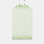 Waterverf Vrolijk Kerstfeest Custom Green Cadeaulabel (Achterkant)