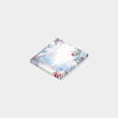 Waterverf Vrolijk Kerstmis Winter Scene Border Post-it® Notes (Schuin)