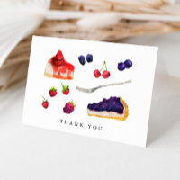 Waterverf Vruchten en Cakes Dank u