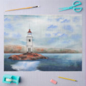 Waterverf vuurtoren 20x30-decoupage tissuepapier (Craft)