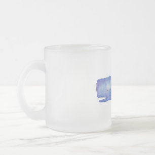Waterverf wal koffiemok matglas koffiemok