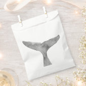 Waterverf walvis fluke bedankzakje (Geknipt)