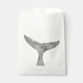 Waterverf walvis fluke bedankzakje (Voorkant)