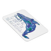 Waterverf walvis - Liefde zo groot als de oceaan Magneet (Rechterzijde)