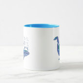 Waterverf walvis - Liefde zo groot als de oceaan Mok (Midden)