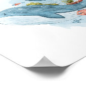 Waterverf walvis Magical Fantasy Life Poster (Hoek)