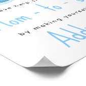 Waterverf walvis - Moeder aan te spreken Poster (Hoek)