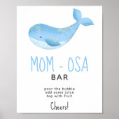 Waterverf walvis - Moeder-Osa Bar Poster (Voorkant)