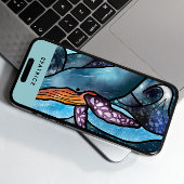 Waterverf walvis Tropisch Case-Mate iPhone Case