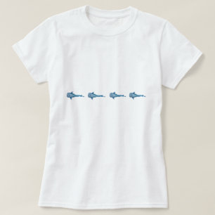 Waterverf walvishaai t-shirt
