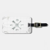 Waterverf Wanderlust Adventure III | Liefde Bagagelabel (Voorkant horizontaal)