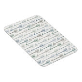 Waterverf Wanderlust Arrow Pattern Magneet (Rechterzijde)