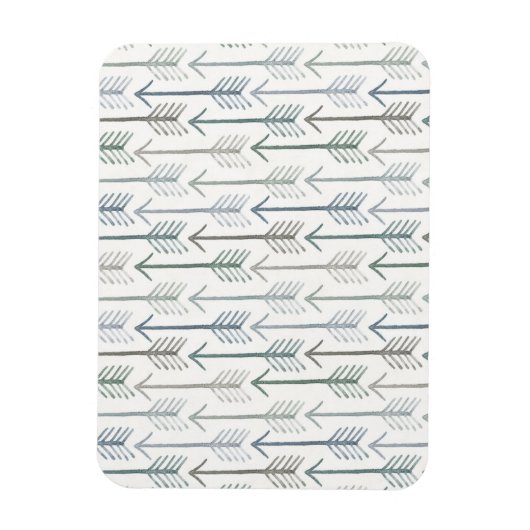 Waterverf Wanderlust Arrow Pattern Magneet (Verticaal)