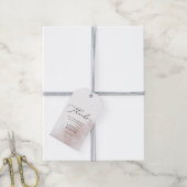 Waterverf was | Blush Bedankt voor je plezier Cadeaulabel (Met Touw)