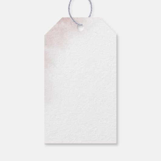 Waterverf was | Blush Bedankt voor je plezier Cadeaulabel (Achterkant)