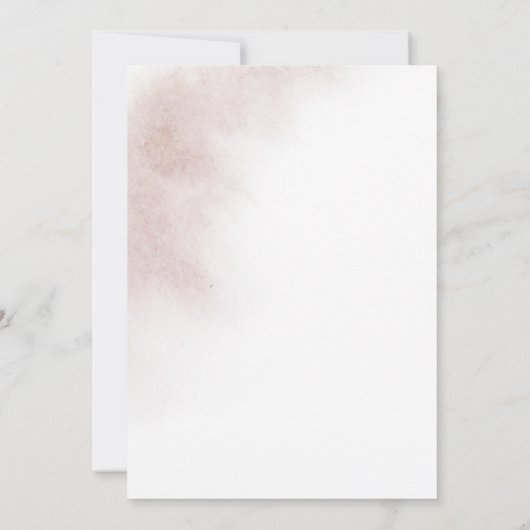 Waterverf was | Blush La Boda de Wedding Kaart (Achterkant)