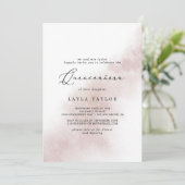 Waterverf was | Blush Quinceañera Kaart (Staand voorkant)