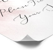 Waterverf was | Blush Zoek je zitplaatje Poster (Hoek)