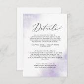 Waterverf was | Kaart Paarse gegevens (Voorkant / Achterkant)