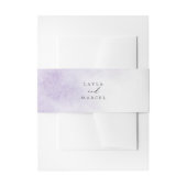 Waterverf was | Paarse bruid en bruinbruid Uitnodigingen Wikkel (Voorkant Voorbeeld)