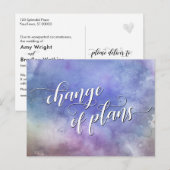 Waterverf Was wijziging plannen uitgestelde bruilo Briefkaart (Voorkant / Achterkant)