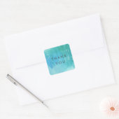 Waterverf Wash Blue Ombre Dank u Stickers (Envelop)