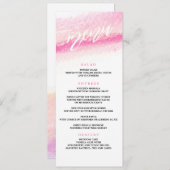 waterverf Wassen Wedding Diner Menu (Voorkant / Achterkant)
