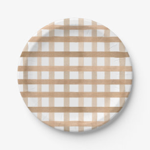 Waterverf Wasserij Herfst Boho Baby shower Papieren Bordje