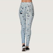 Waterverf Water Drops Leggings ontwerpen (Achterkant)