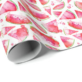 Waterverf Watermeloen 1 Cadeaupapier (Rol Hoek)