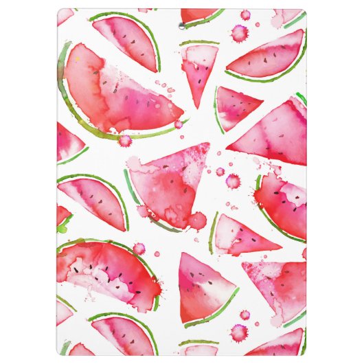 Waterverf Watermeloen 1 Klembord (Achterkant)
