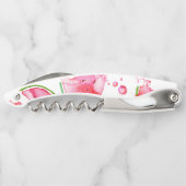 Waterverf Watermeloen 1 Kurkentrekker (Achterkant)