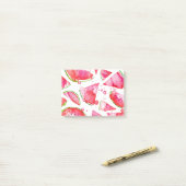 Waterverf Watermeloen 1 Post-it® Notes (Op bureau)