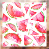 Waterverf Watermeloen 1 Raamsticker (Vel 2)