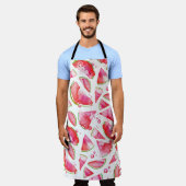 Waterverf Watermeloen 1 Schort (Gedragen)