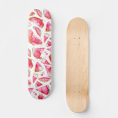 Waterverf Watermeloen 1 Skateboard (Voorkant)
