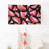 Waterverf Watermeloen 2 Spandoek (Insitu)